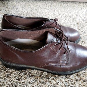 Air-Lite Brown Leather Oxford Shoes